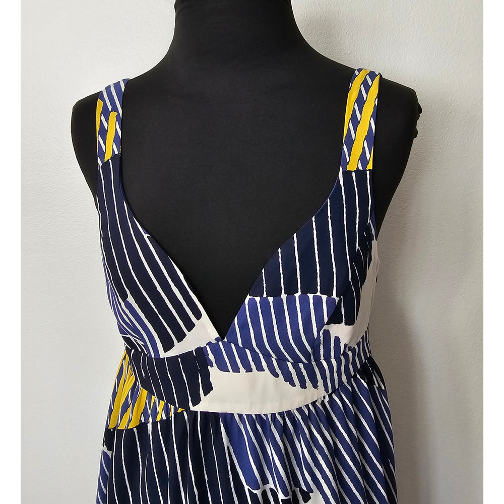 EUC *BANANA REPUBLIC* Women's Casual Empire-Waist Midi Chiffon Summer Dress 2 - Picture 5 of 14